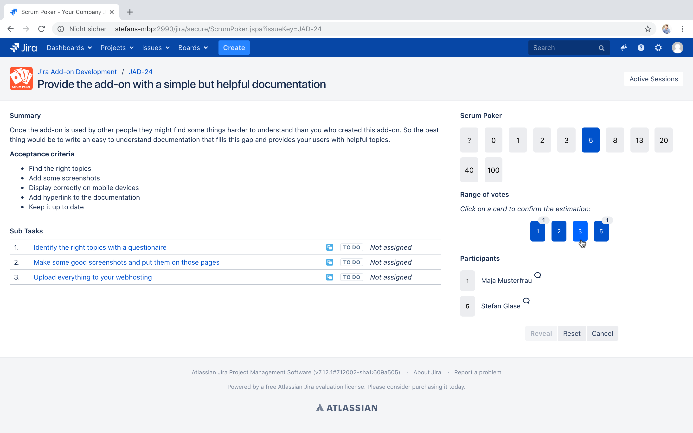 Reveal all estimates